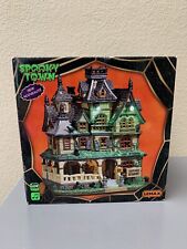 2017 Lemax Spooky Town Halloween Lighted Haunted Mansion #75173 RETIRED Tested picture