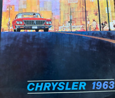 Vintage 1963 Chrysler Car Sales Dealer Brochure ~ Automobile picture