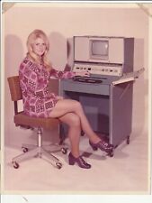 Computer Vintage Photo Woman 1960s-1970s Original Kodak RC Paper/ IBM    picture