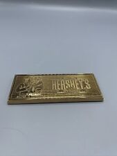 Brass Hershey 100th Anniversary Chocolate Bar Paperweight ~ 1894-1994 ~ picture