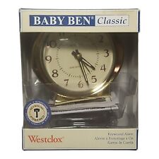 Westclox Baby Ben Classic Key wound Alarm Clock Luminous Hands New Open Box VTG picture