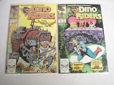 Dino Riders #1, #2 Marvel Comics 1989 Fine Harness the Power of Dinosaurs picture