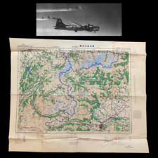 RARE WWII 15th Air Force B-17 & B-24 Navigator TURIN Italy Bombing Raid Map picture