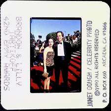 BRANDON AND LILLY TARTIKOFF 42ND EMMY AWARDS 1990 - 35MM SLIDE P.18.14 picture