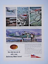 Cessna ANNIVERSARY Vintage 1970s?  Original Print Ad 8.5 x 11