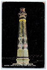 c1910 Electric Tower at White City New Haven Connecticut CT Antique Postcard picture