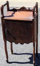 Antique Fully Lined Solid Wood Humidor - BEAUTIFUL ANTIQUE STYLE & DETAILS picture