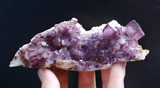 241g Natural Two-Dimensional Code Purple Fluorite Mineral Specimen/Guizhou picture