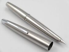 1976 PILOT MYU H876 Nib F Silver Stainless Steel Vintage Fountain Pen μ picture