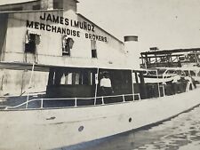 c1910s-1920s Man On Hillsboro Steamboat JAMES I. MUNOZ Merchandise ANTIQUE Photo picture