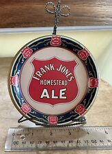 Excellent Condition Frank Jones Ale Brewery Tip Tray + Original Metal Stand picture