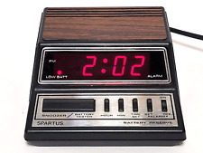 VTG SPARTUS 1104  Alarm Clock RED led display 1970's/1980s TESTED  GORGEOUS  picture