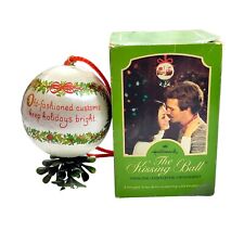 Vtg Hallmark Kissing Ball Mistletoe Old Fashioned Customs Keep Holidays Bright picture