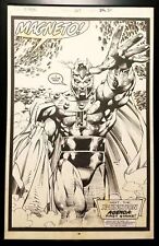 X-Men #269 pg. 30 Magento Jim Lee 11x17 FRAMED Original Art Poster Marvel Comics picture