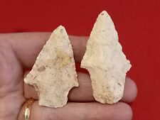 TWO AUTHENTIC GEORGIA POINTS - ADENA AND KIRK STEMMED - BOTH LAND FINDS picture