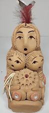 STORYTELLER  Figure by Navajo Artist Cheyenne Jim Diane Mother & Babies 6