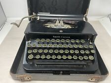 1930's Smith Corona Standard Floating Shift Glossy Black Flat Top Typewriter picture