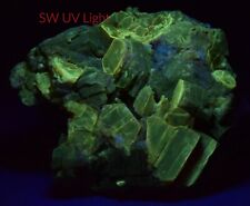 525 Gram  Fluorescent Phlogopite Crystal With Blue hackmanite Crystal @ Afghan picture