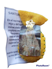 Yellow Amarillo Piedra Iman Pocket Bolsa Amuleto Santa Muerte Consagrado picture