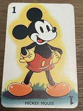 VINTAGE 1938 CASTELL MICKEY MOUSE SHUFFLED SYMPHONIES CARD NM-MINT+ AMAZING picture