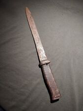Original WW1 German Erzats trench dagger combat knife with steel grips picture