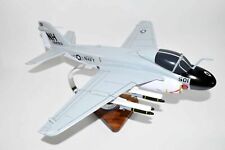 VA-75 Sunday Punchers (1968) A-6a Intruder Model, 1/36th Scale, Mahogany, Navy picture
