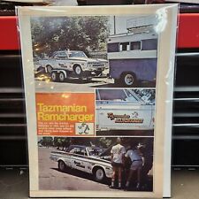 Vintage Drag Racing Magazine Cut Out. Tasmanian Ramcharger. picture
