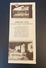1923 - APACHE INN VALLEY RANCH NEW MEXICO - Rural Retreat Brochure SW Style picture