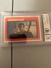 1979 Moonraker James Bond Autographed Sticker Gem Mint 10 Autograph  picture