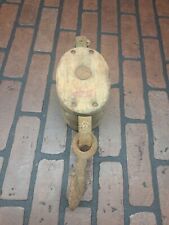 Antique Vintage Wooden Pulley M-N picture