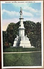Postcard Gettysburg PA Soldiers National Monument Civil War US Memorial picture