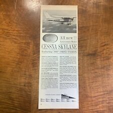 VINTAGE 1963 'CESSNA SKYLANE' AIRCRAFT MAGAZINE ADVERTISEMENT POSTER PRINT picture