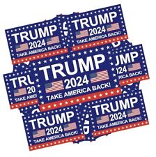 Trump 100pcs Vinyl Bumper Sticker Trump 2024 Take Back America Waterproof MAGA picture