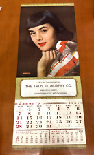 Original January 1951 Pinup Girl Calendar Salesman's Sample - Eyes That Beckon picture