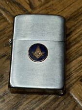 1940s Vintage zippo freemason Lighter  2032695 16 HOLE INSERT FRATERNAL picture