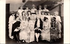 RPPC People Period Costumes Theater Play Cast? c1910-1920s photo postcard DP3 picture