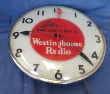 Vintage 1950's Westinghouse Radio Advertising“Listen and You’ll Buy” Clock picture