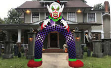 9FT CLOWN ARCHWAY HALLOWEEN LED INFLATABLE picture