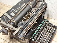 Antique Underwood No.6 Champion Typewriter - 15 Green Keys - Serial: 4528856-12 picture