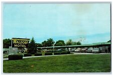 St Elmo Illinois Postcard Waldorf Motel Restaurant Building 1960 Vintage Antique picture