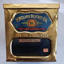 Rare Antique H. W. Clark Biscuit Co. Store Display Box Adams Mass Early 1900’s picture