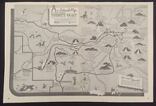 Original 1937 Pictorial Map of Yosemite Valley by Lowell Butler picture