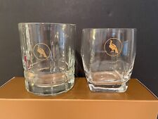 Two Wild Turkey Bourbon Whiskey Gold Emblem Rocks Glasses - 2 Different Styles picture