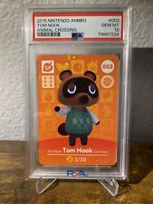 2015 Nintendo Amiibo Card Animal Crossing #002 TOM NOOK Holo PSA 10 Gem Mint picture