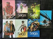 SAGA COMIC BOOK LOT VOLUME 1-7 THIRD PRINTING NEAR MINT CONDITION LOT OF 7 BOOKS picture