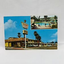 Lamplighter Inn Motel San Diego Postcard Posted 1975 Motel and Old Cars picture