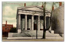 Antique Early 1900s - G.A.R. Hall - Erie, Pennsylvania Postcard (Posted 1909) picture