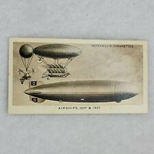 1937 Mitchell's Cigarettes WONDERFUL CENTURY 1837-1937 #9 Airships (A) picture
