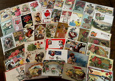 Nice Lot of 50~Mixed Vintage Antique Holidays Greeting Postcards~in sleeves-h706 picture