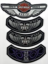 HOG Harley Davidson Motorcycles Owners Group Patches 2003 2004 100 Years picture